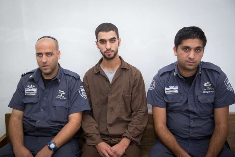 הנאשם, עלי אבו חסן , בן 20 - תכנן לרצוח כנקמה על עליית יהודים להר הבית // נועם ריבקין פנטון